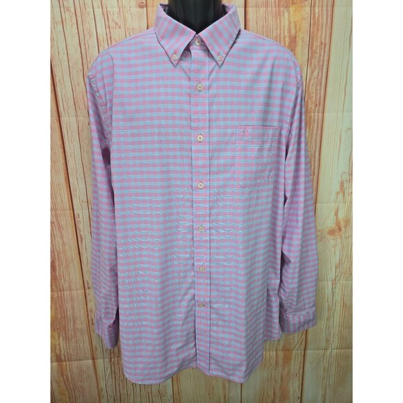 Southern Tide Intercoastal XL Pink & Blue Plaid Button-Up Shirt - Picture 1 of 7